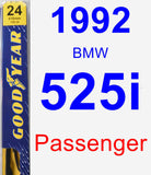 Passenger Wiper Blade for 1992 BMW 525i - Premium