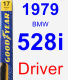 Driver Wiper Blade for 1979 BMW 528i - Premium