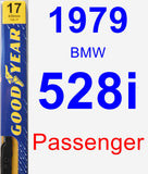 Passenger Wiper Blade for 1979 BMW 528i - Premium
