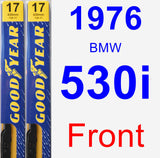 Front Wiper Blade Pack for 1976 BMW 530i - Premium