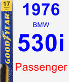 Passenger Wiper Blade for 1976 BMW 530i - Premium