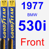 Front Wiper Blade Pack for 1977 BMW 530i - Premium