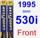 Front Wiper Blade Pack for 1995 BMW 530i - Premium