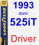 Driver Wiper Blade for 1993 BMW 525iT - Premium
