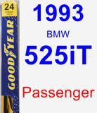 Passenger Wiper Blade for 1993 BMW 525iT - Premium