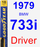 Driver Wiper Blade for 1979 BMW 733i - Premium