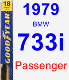 Passenger Wiper Blade for 1979 BMW 733i - Premium