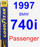 Passenger Wiper Blade for 1997 BMW 740i - Premium