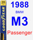 Passenger Wiper Blade for 1988 BMW M3 - Premium