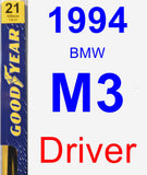 Driver Wiper Blade for 1994 BMW M3 - Premium