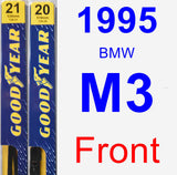 Front Wiper Blade Pack for 1995 BMW M3 - Premium