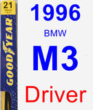 Driver Wiper Blade for 1996 BMW M3 - Premium