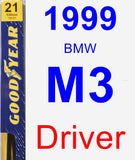 Driver Wiper Blade for 1999 BMW M3 - Premium