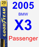 Passenger Wiper Blade for 2005 BMW X3 - Premium