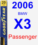 Passenger Wiper Blade for 2006 BMW X3 - Premium