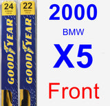 Front Wiper Blade Pack for 2000 BMW X5 - Premium