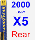 Rear Wiper Blade for 2000 BMW X5 - Premium