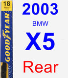 Rear Wiper Blade for 2003 BMW X5 - Premium
