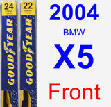 Front Wiper Blade Pack for 2004 BMW X5 - Premium