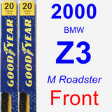 Front Wiper Blade Pack for 2000 BMW Z3 - Premium