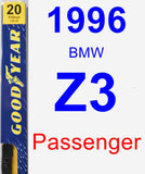 Passenger Wiper Blade for 1996 BMW Z3 - Premium
