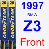 Front Wiper Blade Pack for 1997 BMW Z3 - Premium