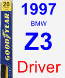 Driver Wiper Blade for 1997 BMW Z3 - Premium