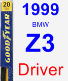 Driver Wiper Blade for 1999 BMW Z3 - Premium