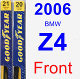 Front Wiper Blade Pack for 2006 BMW Z4 - Premium