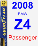 Passenger Wiper Blade for 2008 BMW Z4 - Premium