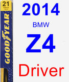 Driver Wiper Blade for 2014 BMW Z4 - Premium