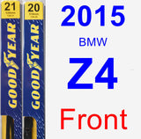 Front Wiper Blade Pack for 2015 BMW Z4 - Premium