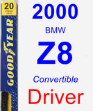 Driver Wiper Blade for 2000 BMW Z8 - Premium