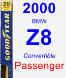 Passenger Wiper Blade for 2000 BMW Z8 - Premium
