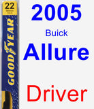 Driver Wiper Blade for 2005 Buick Allure - Premium