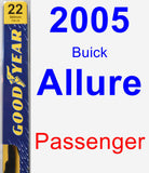 Passenger Wiper Blade for 2005 Buick Allure - Premium