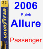 Passenger Wiper Blade for 2006 Buick Allure - Premium