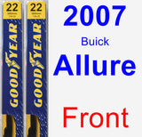 Front Wiper Blade Pack for 2007 Buick Allure - Premium