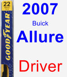 Driver Wiper Blade for 2007 Buick Allure - Premium