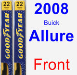 Front Wiper Blade Pack for 2008 Buick Allure - Premium