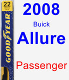 Passenger Wiper Blade for 2008 Buick Allure - Premium