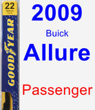 Passenger Wiper Blade for 2009 Buick Allure - Premium