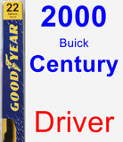 Driver Wiper Blade for 2000 Buick Century - Premium