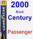 Passenger Wiper Blade for 2000 Buick Century - Premium