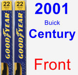 Front Wiper Blade Pack for 2001 Buick Century - Premium