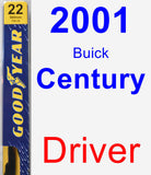 Driver Wiper Blade for 2001 Buick Century - Premium