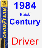 Driver Wiper Blade for 1984 Buick Century - Premium
