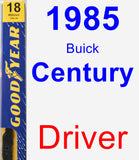 Driver Wiper Blade for 1985 Buick Century - Premium