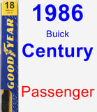 Passenger Wiper Blade for 1986 Buick Century - Premium