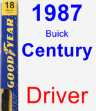 Driver Wiper Blade for 1987 Buick Century - Premium